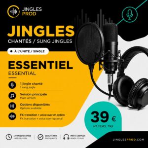 pack 5 jingles chantés studio +
