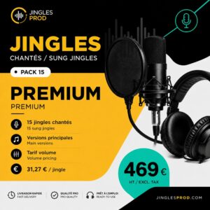 pack 5 jingles chantés studio +