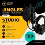 pack 5 jingles chantés studio +