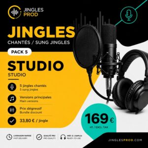 pack 5 jingles chantés studio +