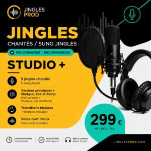 pack 5 jingles chantés studio +